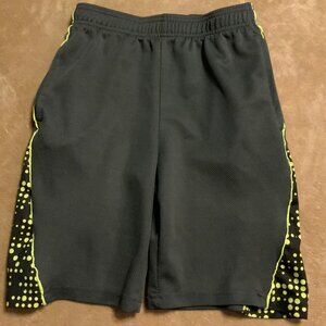 Victory By HPI Active Sports Shorts Sz‎ Medium Grey Lime Green Black C03